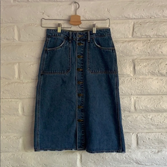 Old Navy Button Down Jean Skirt - Picture 1 of 1